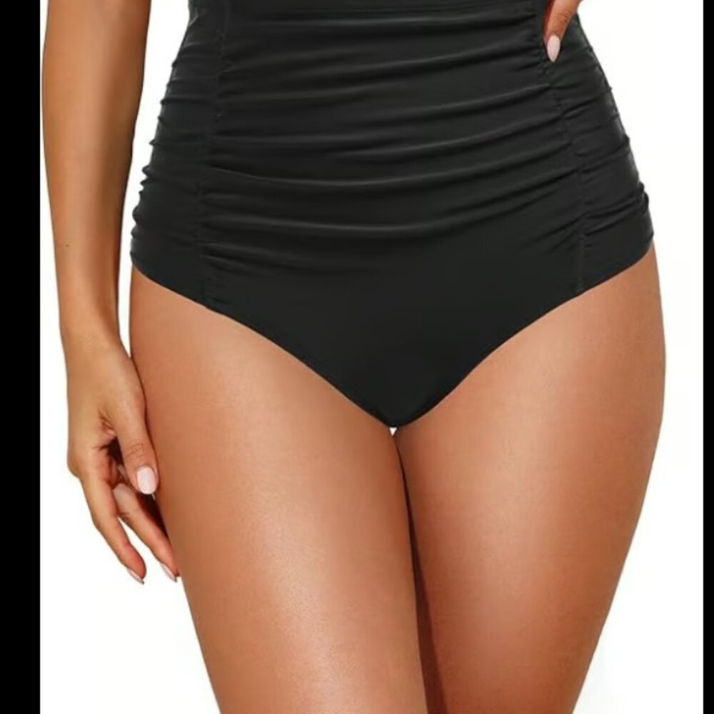 Plus Size high waisted swim bottom